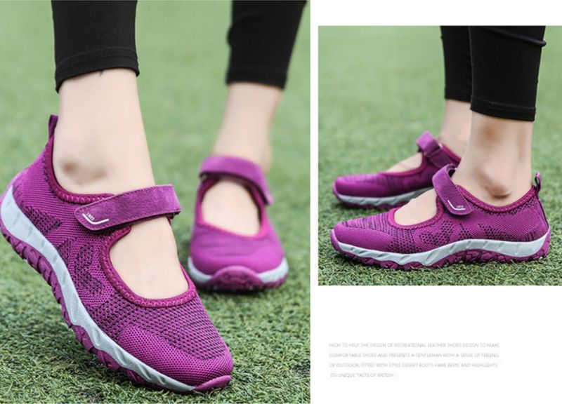 Magnolia Damskie Buty Sportowe Z Siateczki - Szary 01