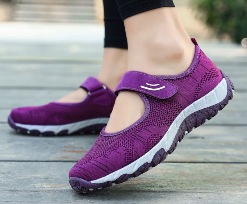 Magnolia Damskie Buty Sportowe Z Siateczki - Szary 01