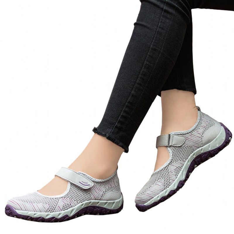 Magnolia Damskie Buty Sportowe Z Siateczki - Szary 01