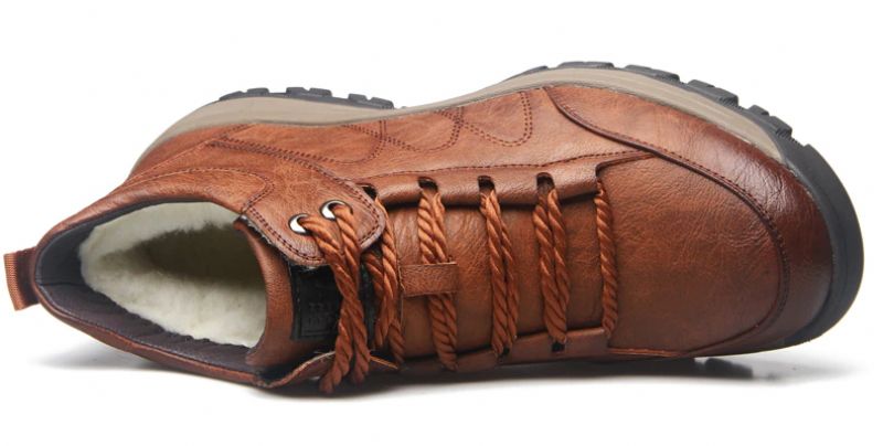 Mahrez Męskie Buty Zimowe - Kawa