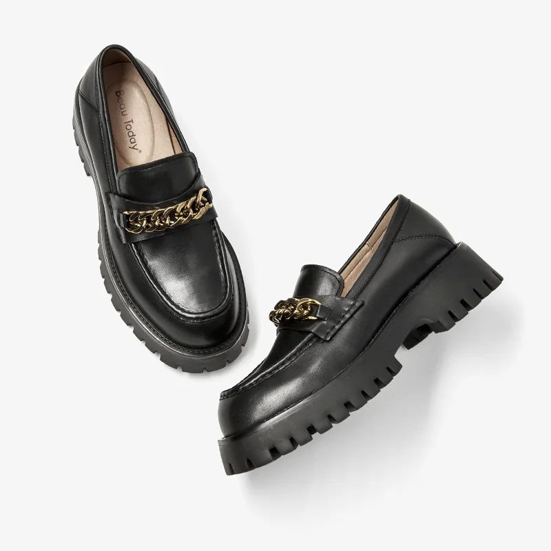 Makris Damskie Buty Typu Platform - Czarny