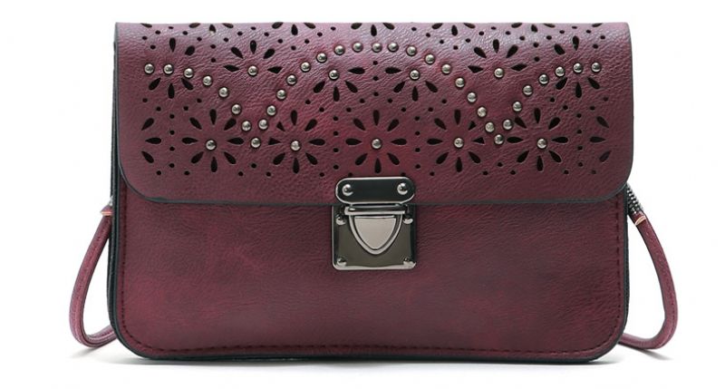 Mała Torebka Damska Pimentel Fashion Rivets - Burgund
