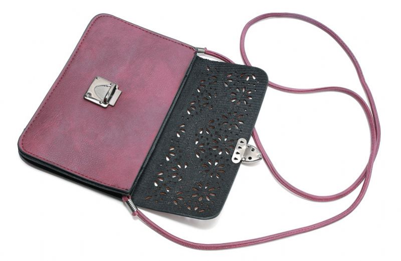 Mała Torebka Damska Pimentel Fashion Rivets - Burgund