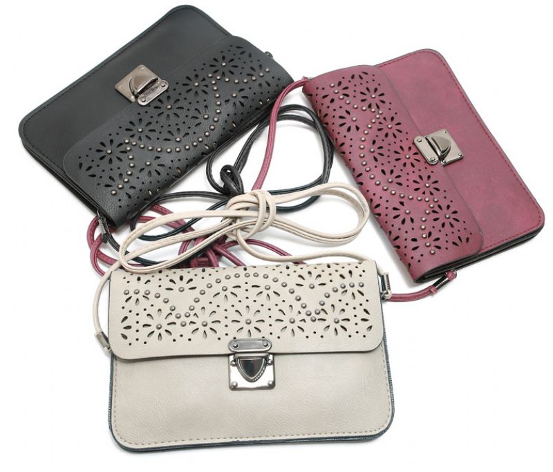 Mała Torebka Damska Pimentel Fashion Rivets - Burgund
