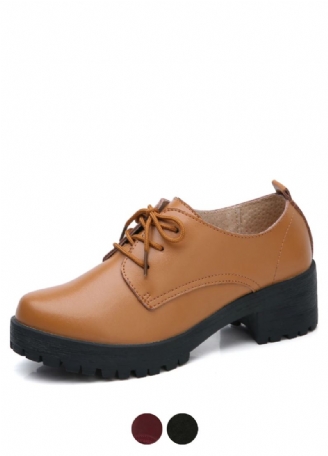 Manrique Damskie Buty Na Platformie Sznurowane