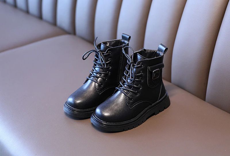 Manuela Dziewczęce Buty Chelsea - Czarny