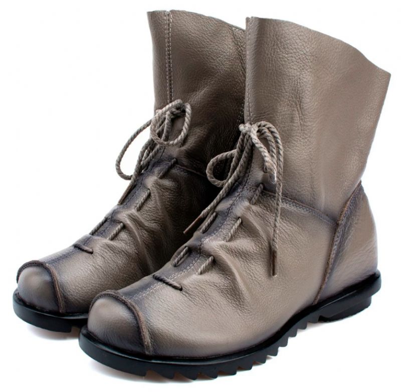 Mao Damskie Buty Skórzane - Czarny