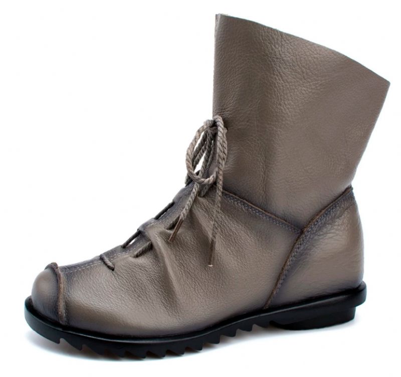Mao Damskie Buty Skórzane - Czarny
