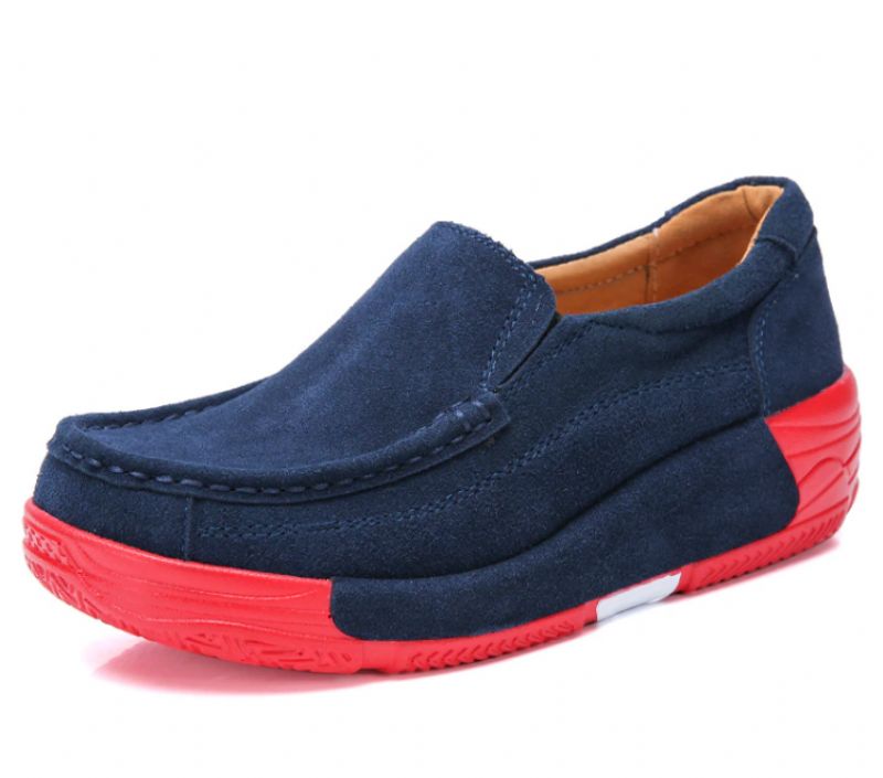 Marbella Damskie Buty Platformowe Wsuwane Czarne - Czarny