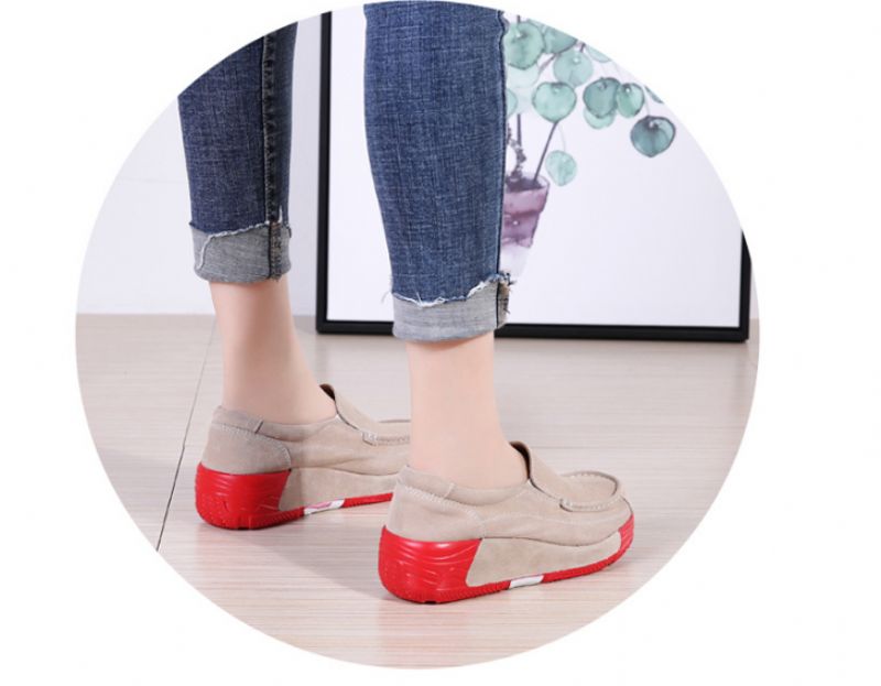 Marbella Damskie Buty Platformowe Wsuwane Czarne - Czarny