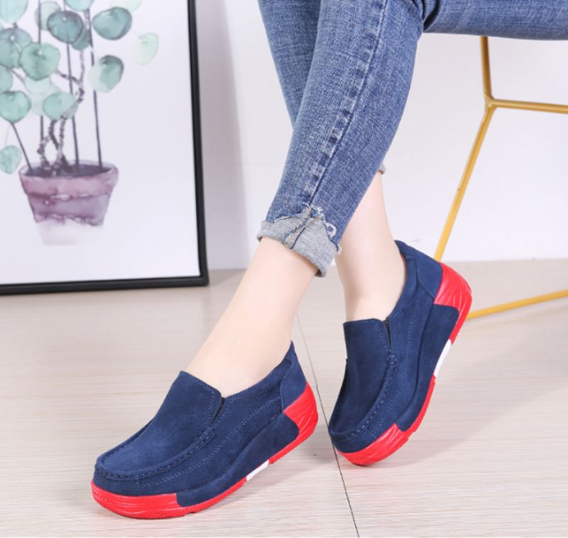 Marbella Damskie Buty Platformowe Wsuwane Czarne - Czarny