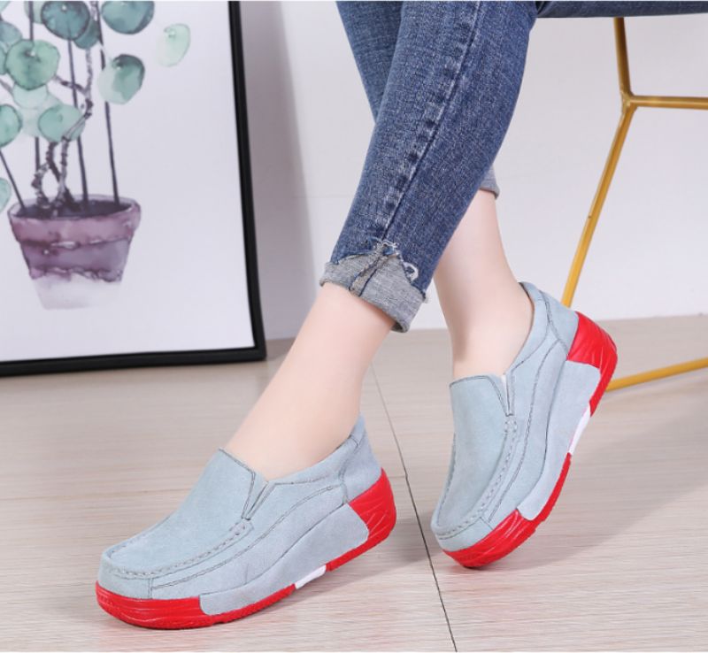 Marbella Damskie Buty Platformowe Wsuwane Czarne - Czarny