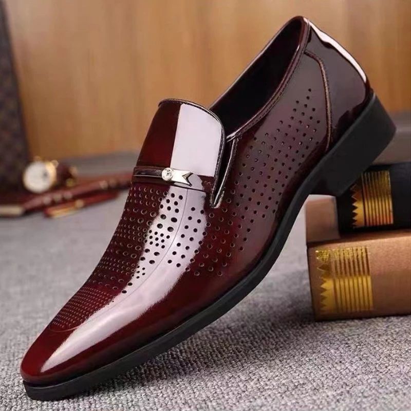 Marcus Męskie Mokasyny Eleganckie Buty - Czarny Hollow