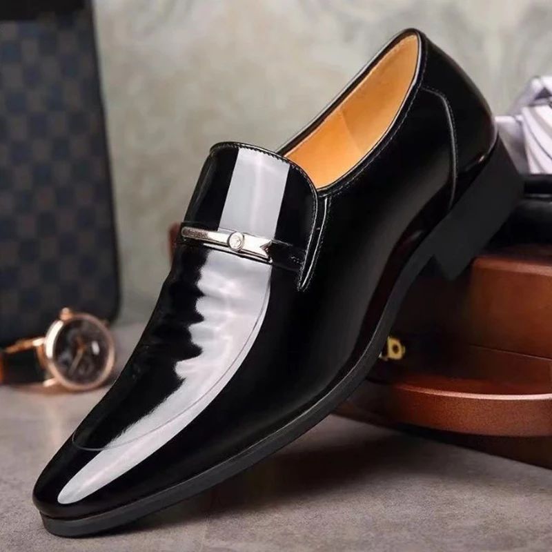 Marcus Męskie Mokasyny Eleganckie Buty - Czarny Hollow