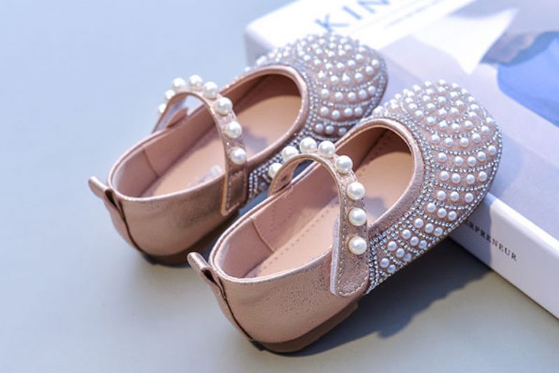 Mariah Niemowlęce Płaskie Buty Dziewczęce - Różowy