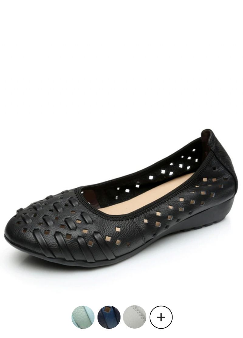 Marina Damskie Mokasyny Wsuwane Czarne Buty