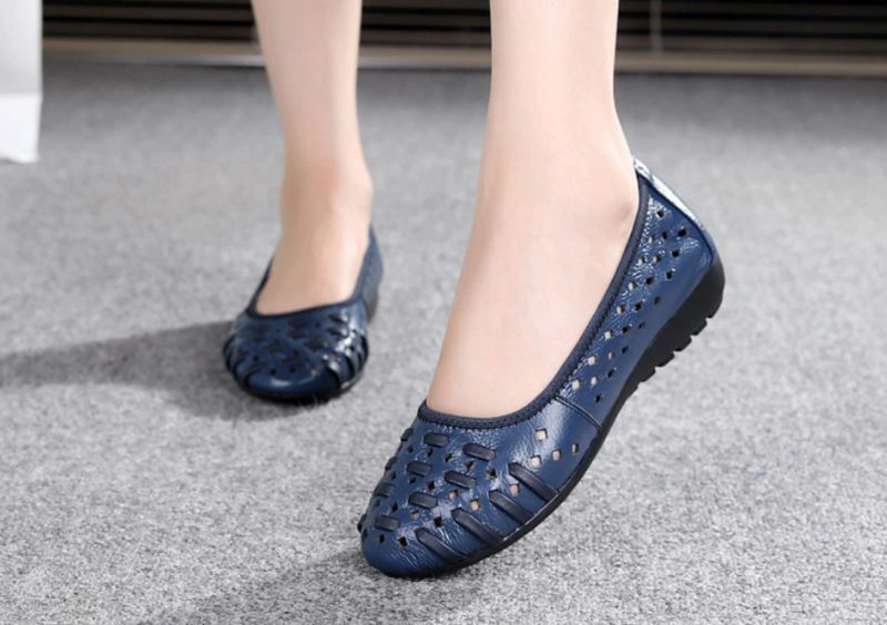 Marina Damskie Mokasyny Wsuwane Czarne Buty - Czarny