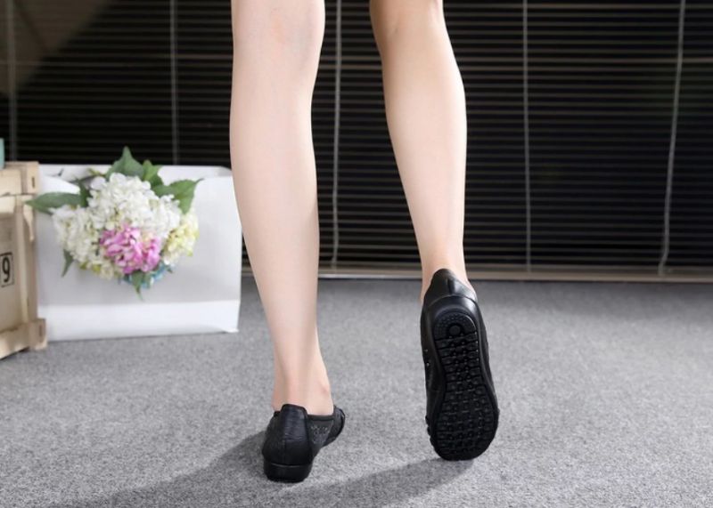 Marina Damskie Mokasyny Wsuwane Czarne Buty - Czarny