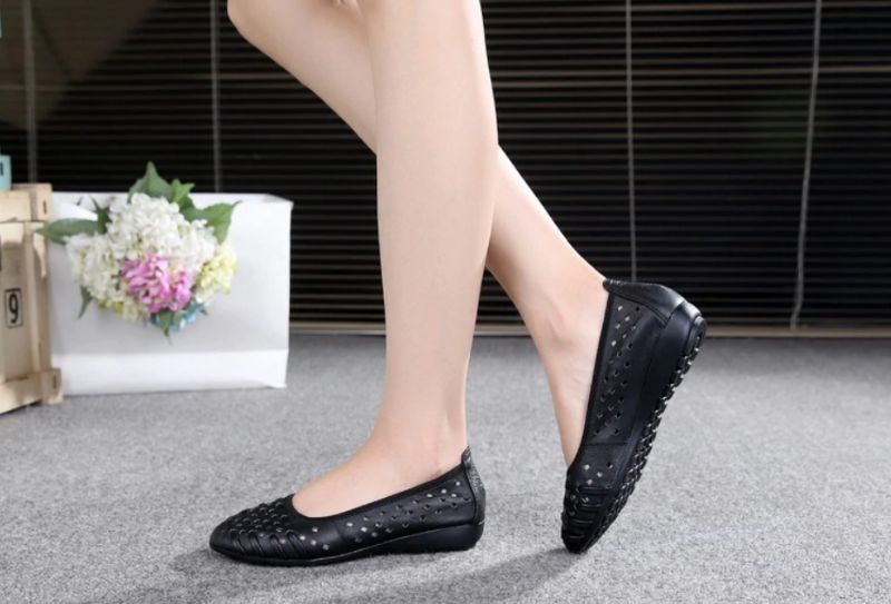 Marina Damskie Mokasyny Wsuwane Czarne Buty - Czarny
