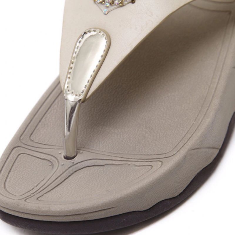 Mariola Damskie Kapcie Płaskie Letnie - Khaki