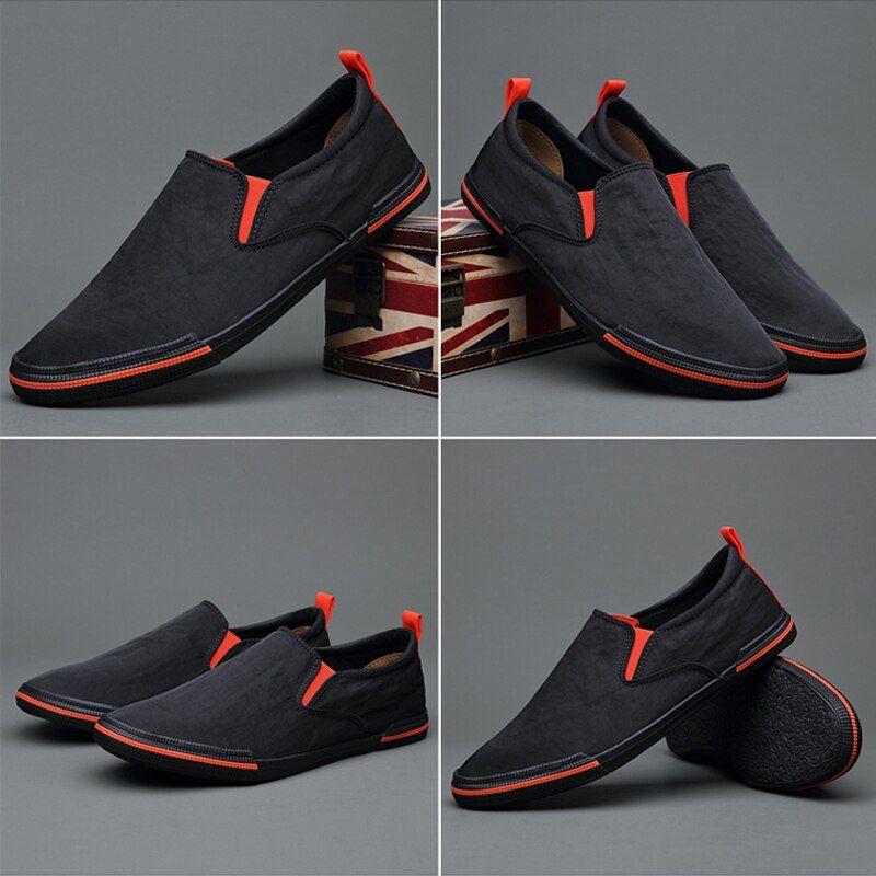Marshall Męskie Mokasyny Modne Buty - Czarny