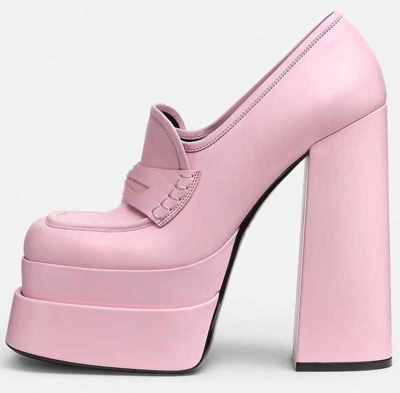 Mau Damskie Buty Na Platformie - Czarny