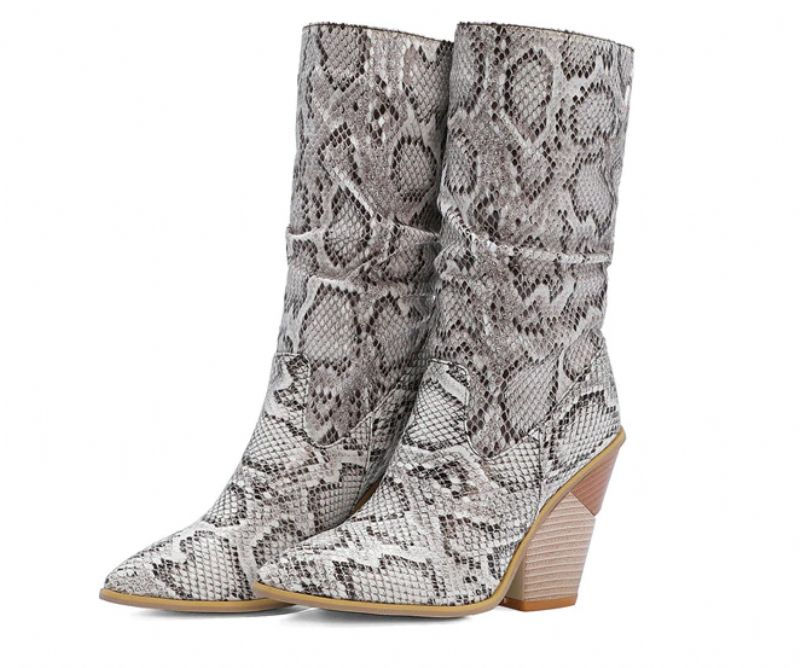 Maya Damskie Buty Kowbojskie - Brązowy Bez Futra