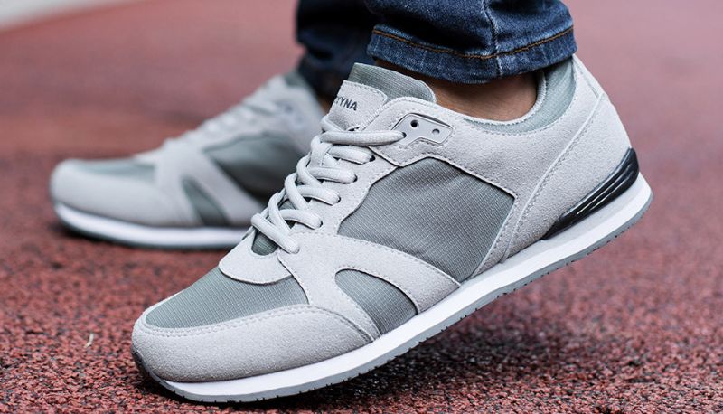 Mejbry Męskie Casual Trampki - Szary