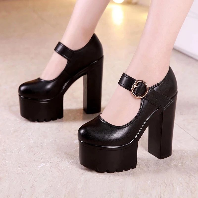 Melisa Damskie Buty Na Platformie - Czarny 5 cali