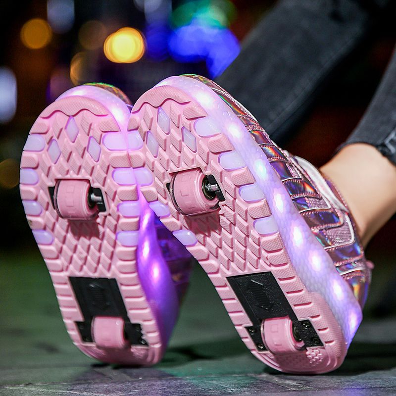 Memphis Dla Obu Płci Dziecięce Trampki Roller - Różowy