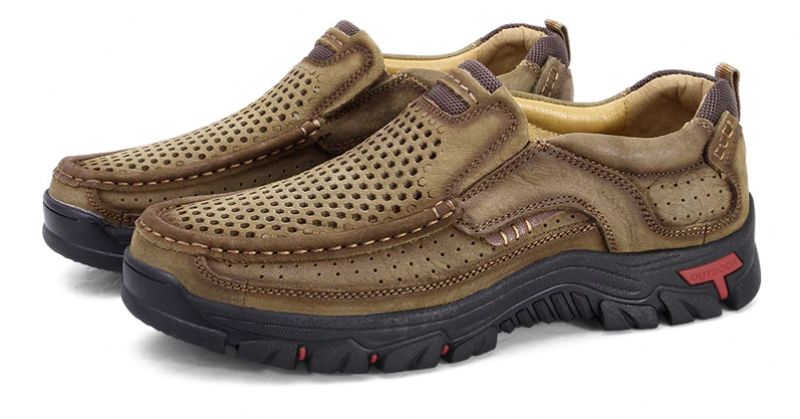 Menphis Męskie Mokasyny Casual - Khaki
