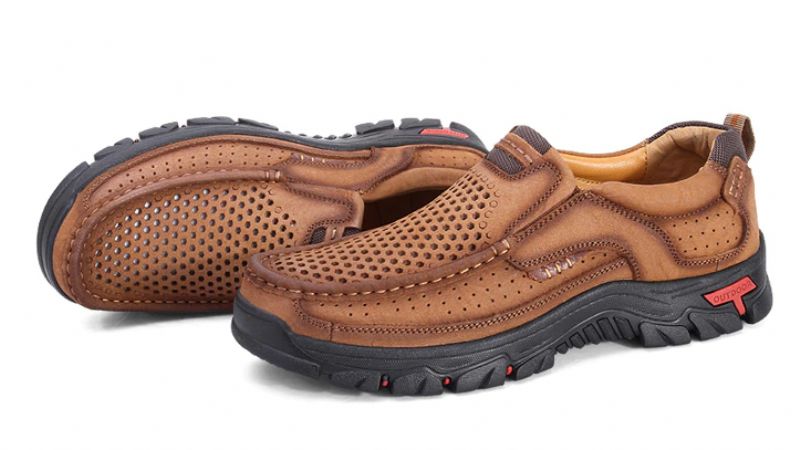 Menphis Męskie Mokasyny Casual - Khaki