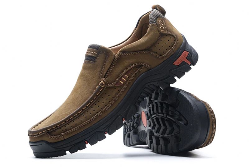 Menphis Męskie Mokasyny Casual - Khaki