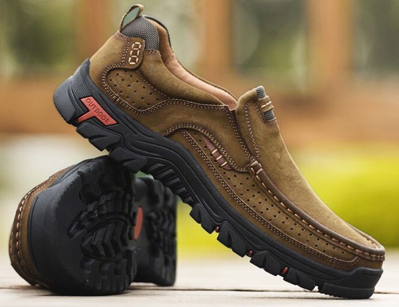 Menphis Męskie Mokasyny Casual - Khaki