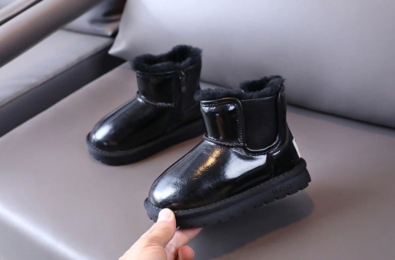 Mera Dziewczęce Buty Śniegowe - Srebrny Futro
