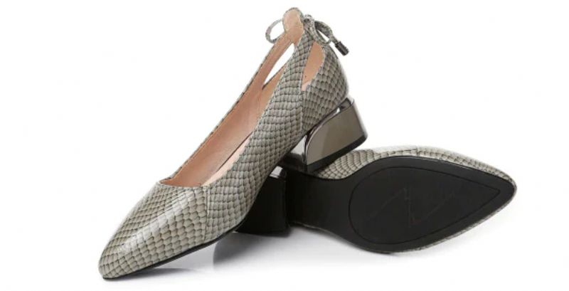 Merly Damskie Buty Na Obcasie - Szary