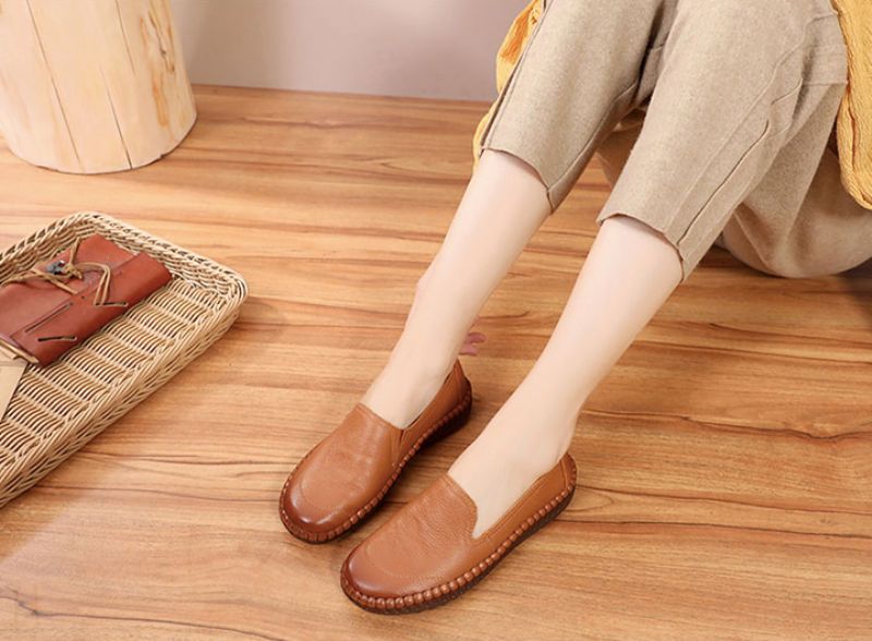 Merly Damskie Buty Typu Loafer - Brązowy
