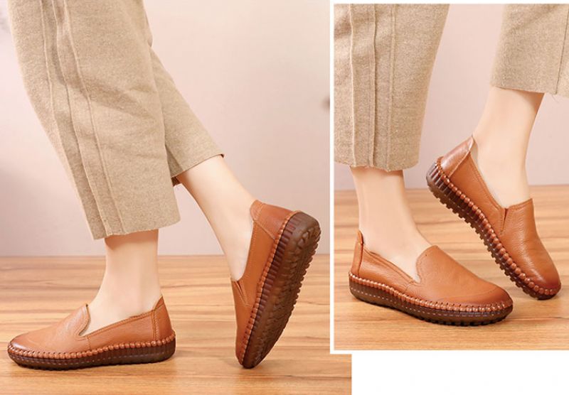 Merly Damskie Buty Typu Loafer - Brązowy