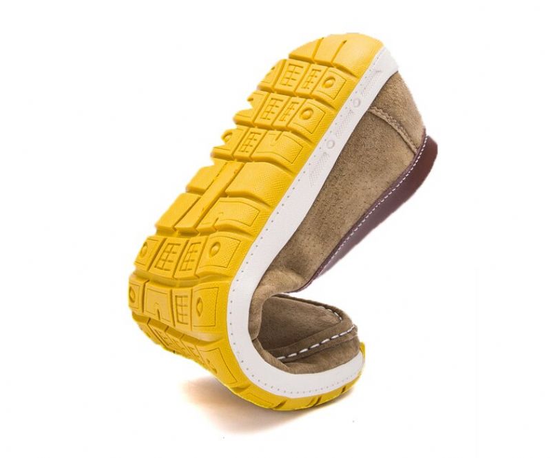 Męskie Buty Frank Loafers - Szary
