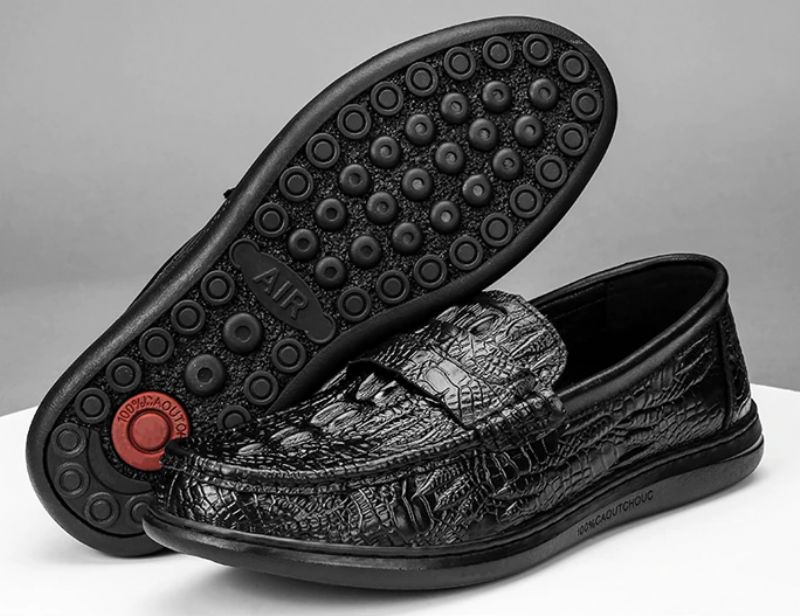 Męskie Buty Loafers Ernesto - Czarny