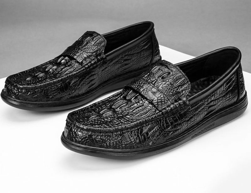 Męskie Buty Loafers Ernesto - Czarny