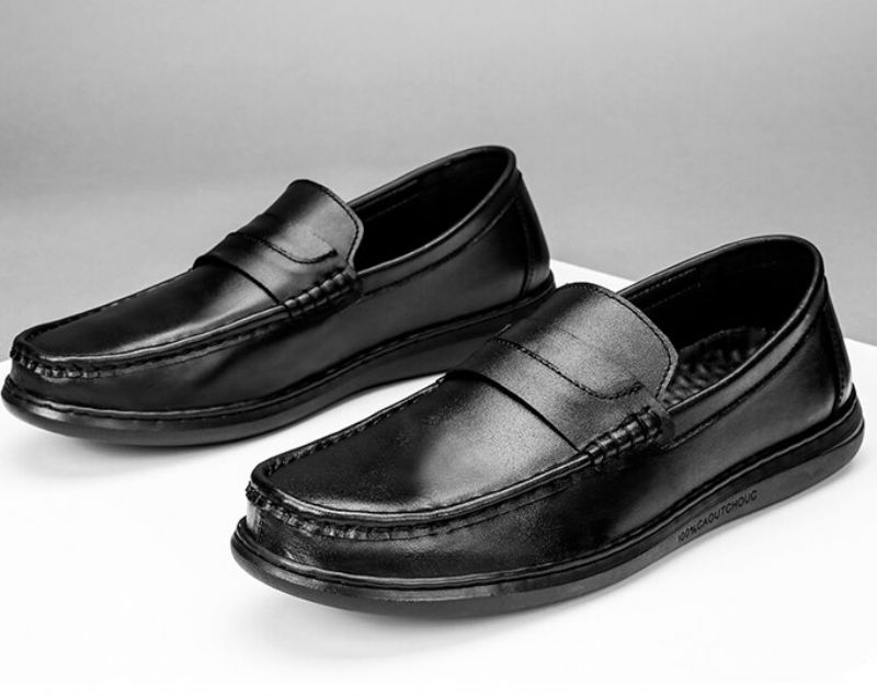 Męskie Buty Loafers Ernesto - Czarny