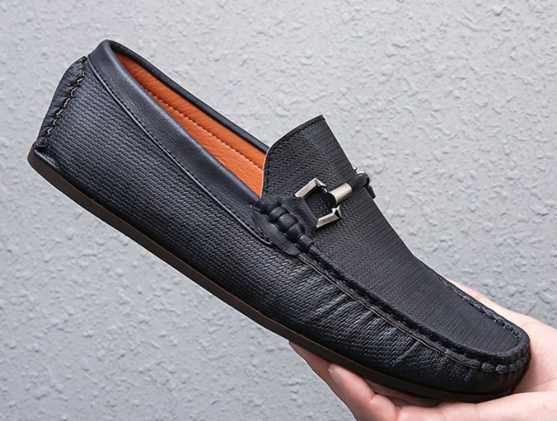 Męskie Buty Loafers Humberto - Niebieski