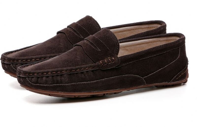 Męskie Buty Loafers Virgil - Brązowy