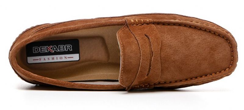 Męskie Buty Loafers Virgil - Brązowy
