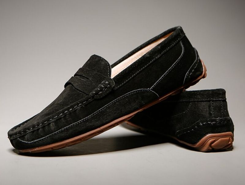 Męskie Buty Loafers Virgil - Brązowy