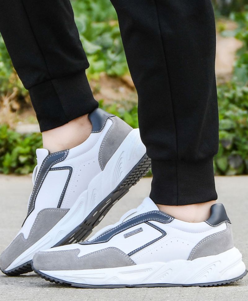 Męskie Buty Sportowe Marco Fashion - Kawa