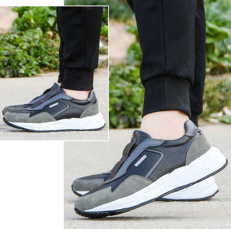 Męskie Buty Sportowe Marco Fashion - Kawa