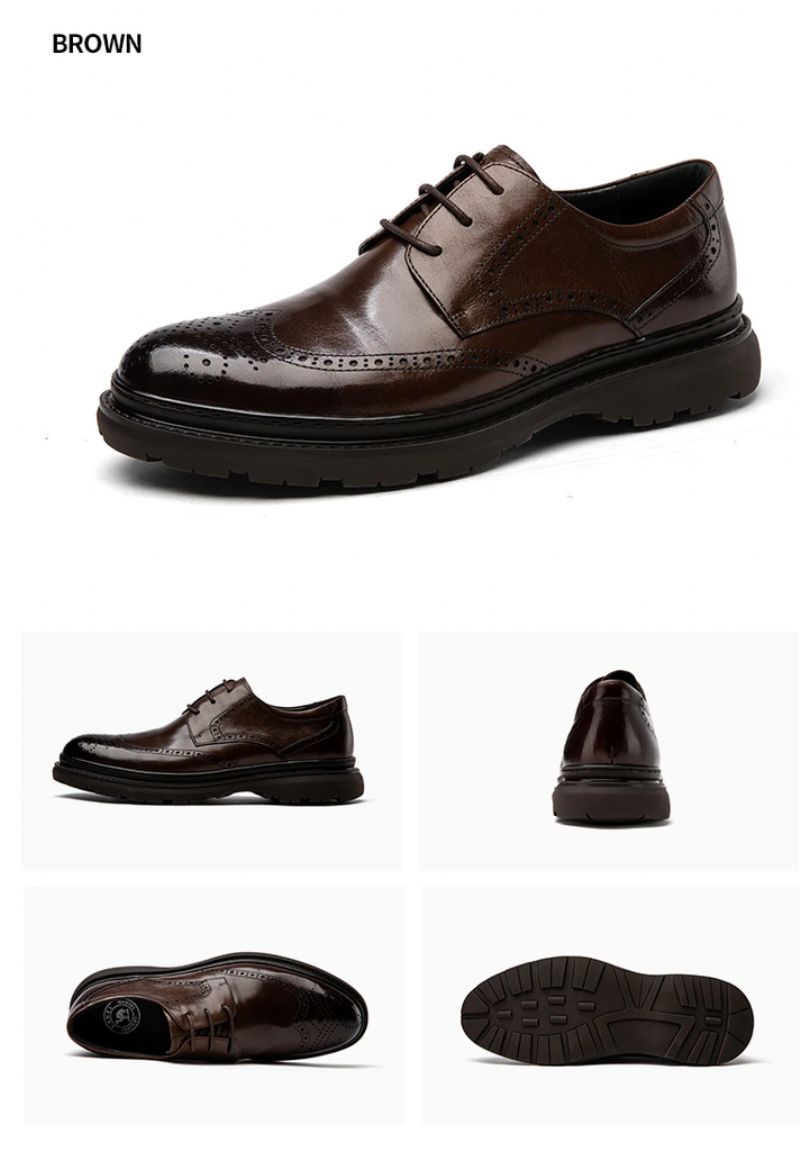 Męskie Buty Wizytowe Agustin - Czarny