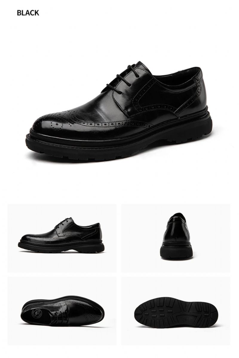 Męskie Buty Wizytowe Agustin - Czarny